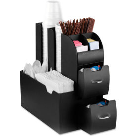 Mind Reader Coffee Condiment Caddy Organizer w/ 10 Compartments 5-3/8