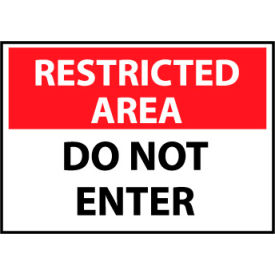 Restricted Area Aluminum - Do Not Enter RA7AB