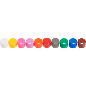 CELLTREAT Cap Insert for CF Cryogenic Vial Assorted Colors Non-Sterile Polypropylene 500PK 229940