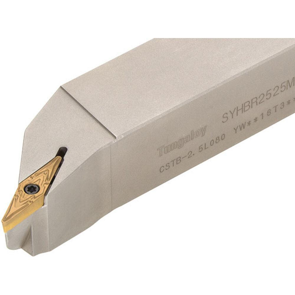 Indexable Turning Toolholders, Toolholder Style: SYHB , Hand of Holder: Left Hand , Lead Angle: 100.000 , Insert Compatibility: YW..16T3  MPN:6855997