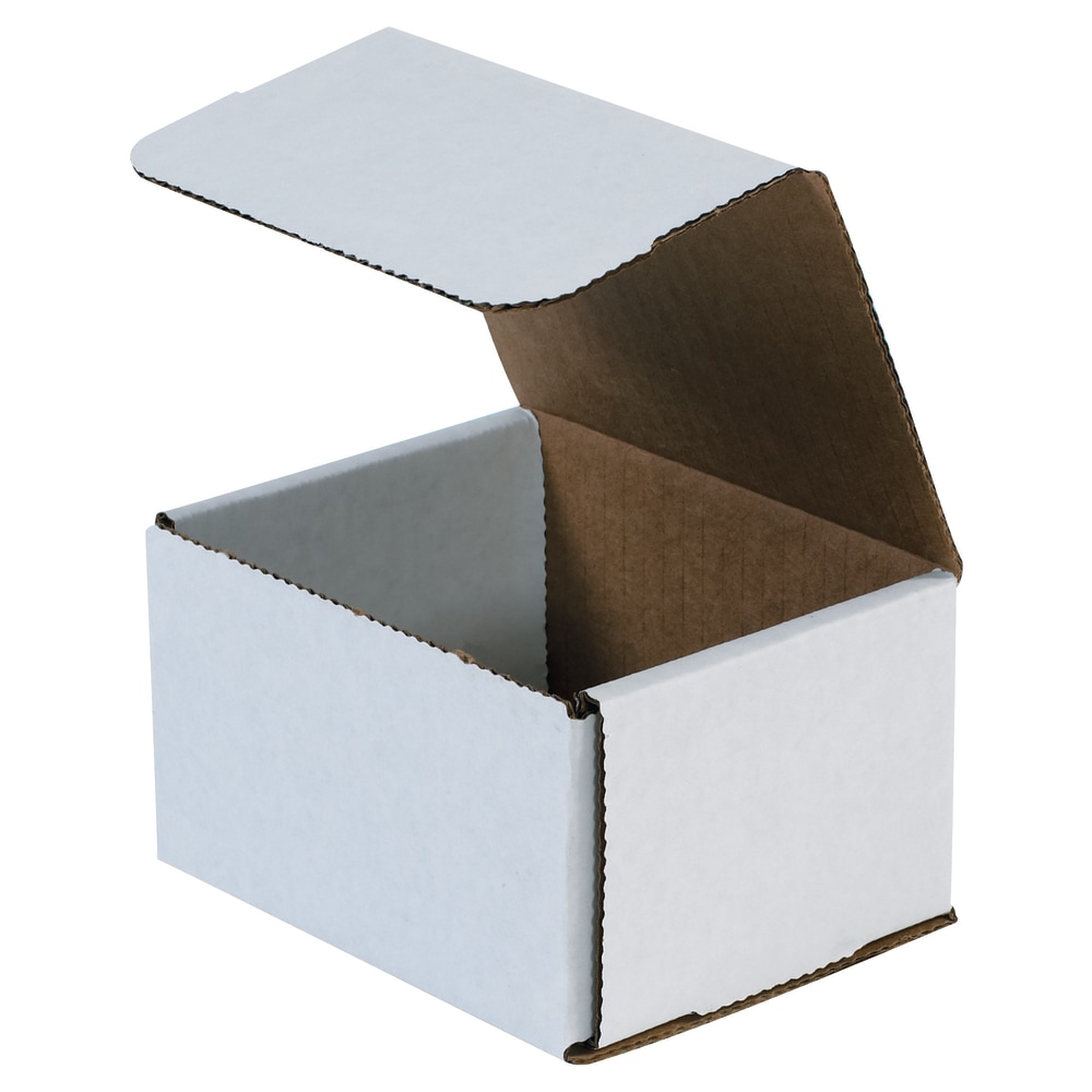 Partners Brand Corrugated Mailers 8in x 7in x 4in, White, Bundle of 50 MPN:M874