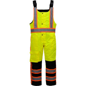 GSS Safety Class E Premium Two Tone Poly-Filled Winter Insulated Bibs w/Multi Pockets-2XL/3XL 8701-2XL/3XL
