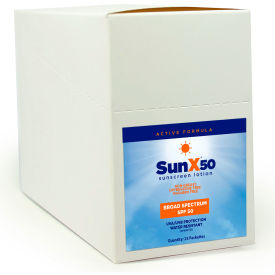 CoreTex® Sun X 50 61430 Sunscreen Lotion SPF 50 Lotion Pouch 25/Box - Pkg Qty 8 61430