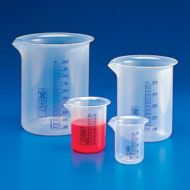 Beaker Polypropylene Printed Graduations 250mL 601824-1