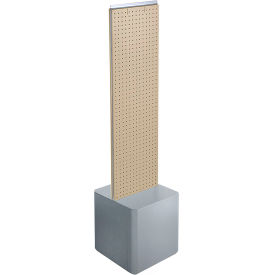 Global Approved 700729-ALM Two-Sided Pegboard Floor Display W/ Studio Base 14-1/2