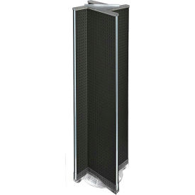 Global Approved 700460-BLK Pinwheel Pegboard Display W/RB 13.5