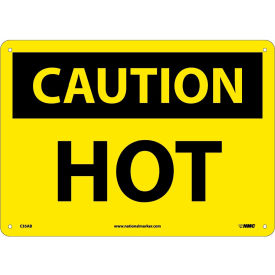 Safety Signs - Caution Hot - Aluminum C35AB