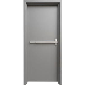 Fortis Doors Prehung Knock Down Frame Commercial Door Kit Panic Device Left Hand 36