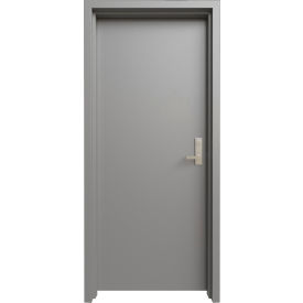 Fortis Doors Prehung Knock Down Frame Commercial Door Kit Mortise Lock Right Hand 40