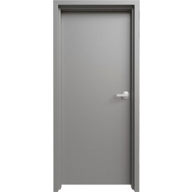 Fortis Doors Prehung Welded Frame Commercial Door Kit Cylindrical Lock Left Hand 30