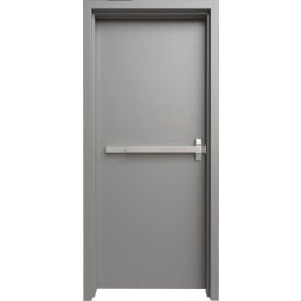Fortis Doors Prehung Welded Frame Commercial Door Kit Panic Device Left Hand 40
