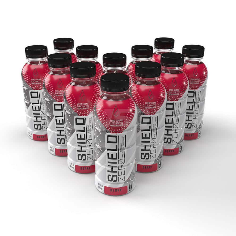 Sports Drink: SHIELD ZERO, 16.9 oz, Bottle, Berry, Ready-to-Drink: Yields 16.9 oz MPN:Z2-02-16.9-12-BR - Pkg Qty 12