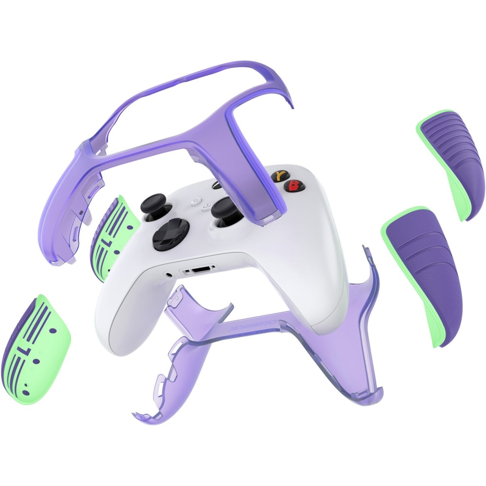 OtterBox Xbox X///S Antimicrobial Easy Grip Controller Shell - For Microsoft Gaming Controller - Galactic Dream (Purple/Glow in the Dark) - Bacterial Resistant, Anti-slip, Abrasion Resistant, Scuff Resistant, Sweat Resistant - Retail (Min Order Qty 2) MPN