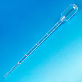 Transfer Pipet 3.0mL Small Bulb Graduated to 1mL 140mm Sterile PP Cellophane Wrap 100/Pack 137135-100