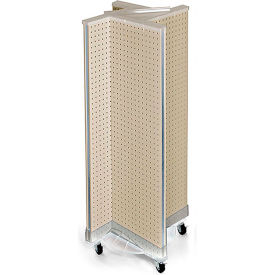 Global Approved 700443-ALM Pinwheel Pegboard Display W/Wheel Base 13.5
