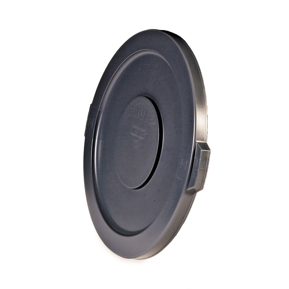 Rubbermaid Round Brute Container Lid, Gray MPN:FG263100GRAY