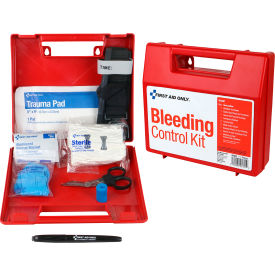 First Aid Only® Basic Bleeding Control Wall Station Single Kit Upto 24 Persons 91311
