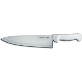 Dexter Russell 31602 - Wide Cook's Knife High Carbon Steel Stamped White Handle 10
