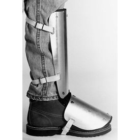 Ellwood Safety Shin-Instep Guards Web Straps Aluminum Alloy 14