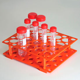 Rack For 15mL and 50mL Centrifuge Tubes ABS Orange 456930
