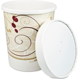 SOLO® Flexstyle Double Poly Food Combo Packs 32 oz Symphony 25 Cups & Lids/PK 10 PK/CT KHB32A-J8000
