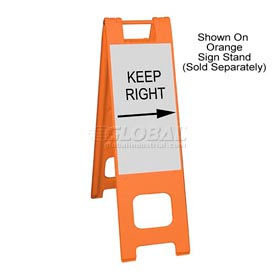 Engineer Grade Legend-Keep Right With Arrow For Narrowcade And Minicade K1074-WBEG