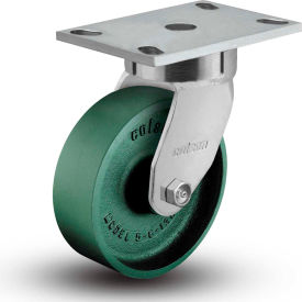 Colson® 6 Series Swivel Plate Caster 6.06289.139 - Cast Iron 6