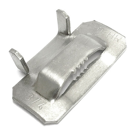 Ear-Lokt Buckle, 304 Stainless Steel, 3/4