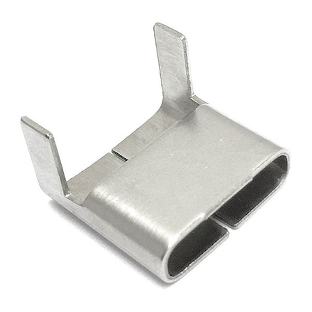 Clip-Style Buckle, 304 Stainless Steel, 1/4