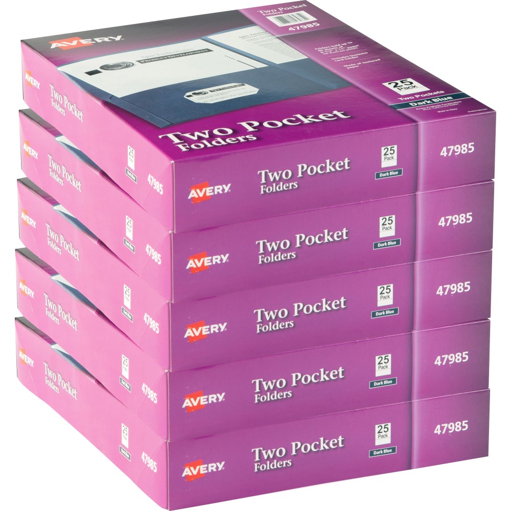 Avery Letter Pocket Folder, 47985CT MPN:47985CT