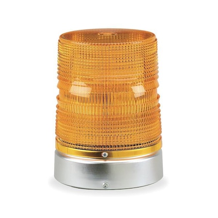 Warning Light, Amber, Double Flash Strobe Tube, 120V AC, 80 FPM, 5 11/16 in Dia., (F) 1/2 in NPT MPN:131DST-120A