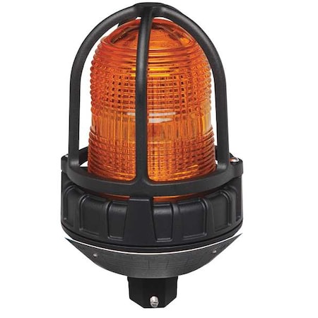 Strobe Light, Amber, LED, 24V AC/DC, 60 FPM, 6 17/32 in Dia., (F) 3/4 in NPT MPN:191XL-024A