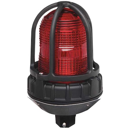 Strobe Light, Red, LED, 24V AC/DC, 60 FPM, 6 17/32 in Dia., (F) 3/4 in NPT MPN:191XL-024R