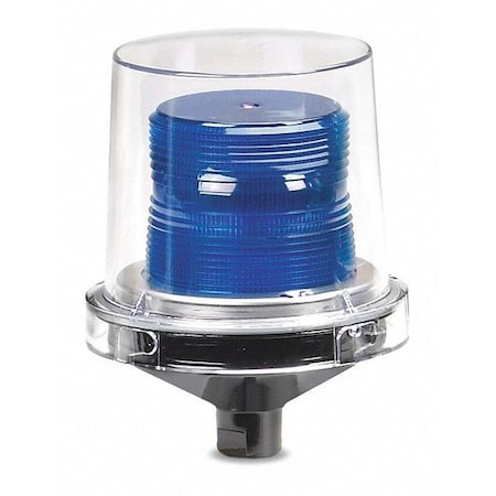 Strobe Light, Blue, Strobe Tube, 24V DC, 80 FPM, 5 1/2 in Dia., 1/2 in NPT Pipe or Surface MPN:224XST-024B