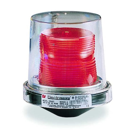 Strobe Light, Red, LED, 24V AC/DC, 60 FPM, 5 1/2 in Dia., (F) 1/2 in NPT MPN:225XL-024R