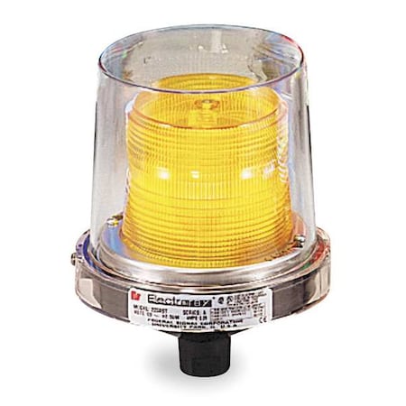 Strobe Light, Amber, Strobe Tube, 120V AC, 80 FPM, 5 1/2 in Dia., (F) 1/2 in NPT MPN:225XST-120A