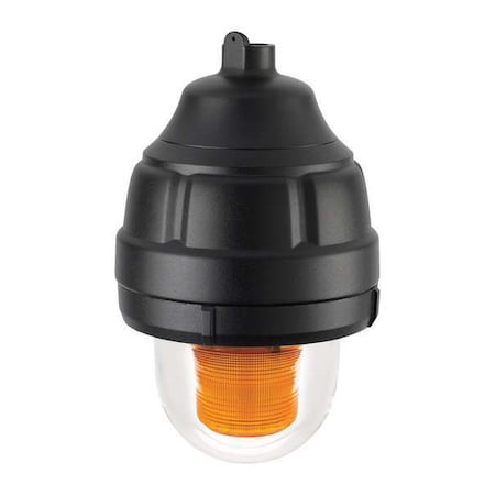 Warning Light, Amber, LED, 24V AC/DC, 60 FPM, 8 13/16 in Dia., Ceiling, Pendant, Wall MPN:27XL-024A-MOD
