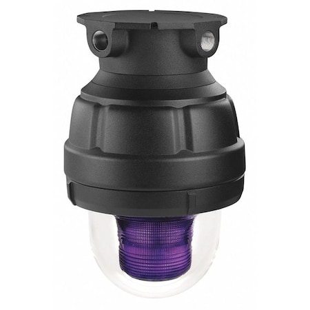 Strobe Light, Magenta, Strobe Tube, 24V DC, 80 FPM, 8 13/16 in Dia., Surface MPN:27XST-024M-4-MOD