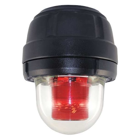 Warning Light, Red, Strobe Tube, 24V DC, 80 FPM, 8 13/16 in Dia., Ceiling, Pendant, Wall MPN:27XST-024R-MOD