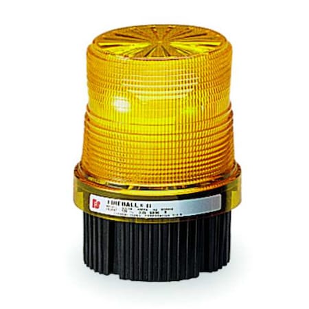Warning Light, Amber, Strobe Tube, 120V AC, 80 FPM, 4 3/32 in Dia., (F) 1/2 in NPT or Surface MPN:FB2PST-120A