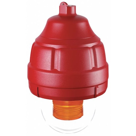 Strobe Light, Amber, Strobe Tube, 24V DC, 80 FPM, 8 27/32 in Dia., Surface MPN:FSEX-24PMA-MOD