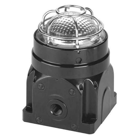 Warning Light, Clear, LED, 120 to 240V AC, 60, 75, 90 FPM, Not Applicable Dia., Surface MPN:G-LED-AC-D-C