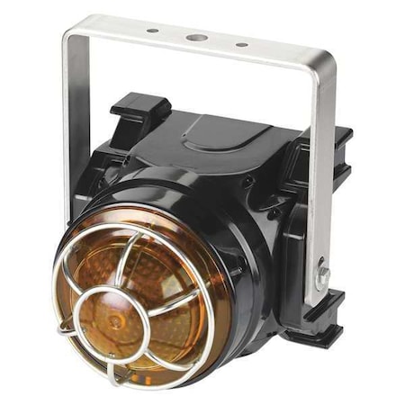 Warning Light, Amber, LED, 120 to 240V AC, 60, 75, 90 FPM, Not Applicable Dia., U-Bracket MPN:G-LED-AC-T-A