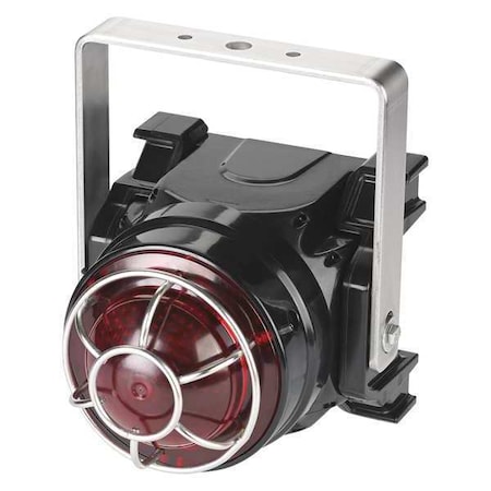 Warning Light, Red, LED, 120 to 240V AC, 60, 75, 90 FPM, Not Applicable Dia., U-Bracket MPN:G-LED-AC-T-R