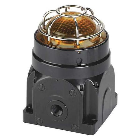 Warning Light, Amber, LED, 24V DC, 60, 75, 90 FPM, Not Applicable Dia., Surface MPN:G-LED-DC-D-A