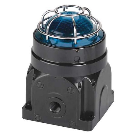 Warning Light, Blue, LED, 24V DC, 60, 75, 90 FPM, Not Applicable Dia., Surface MPN:G-LED-DC-D-B