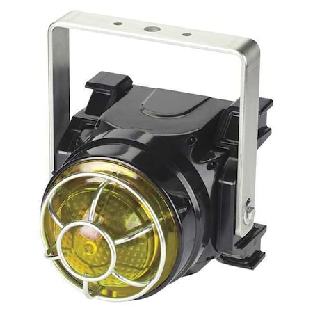 Warning Light, Yellow, LED, 24V DC, 60, 75, 90 FPM, Not Applicable Dia., U-Bracket MPN:G-LED-DC-T-Y