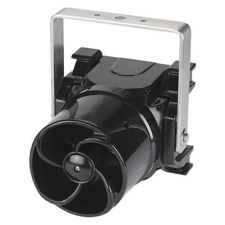 Amplified Speaker, Siren, Continuous, 120/230V AC, 24V DC, 96 dB, Glass Reinforced Polyester, Black MPN:G-SPA-MV-T