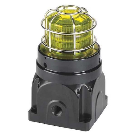 Strobe Light, Yellow, Xenon, 24V DC, 60 FPM, Not Applicable Dia., Surface MPN:G-STR-024-D-Y