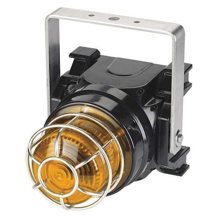 Strobe Light, Amber, Xenon, 24V DC, 60 FPM, Not Applicable Dia., U-Bracket MPN:G-STR-024-T-A